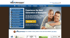 Desktop Screenshot of makemynewspaper.com